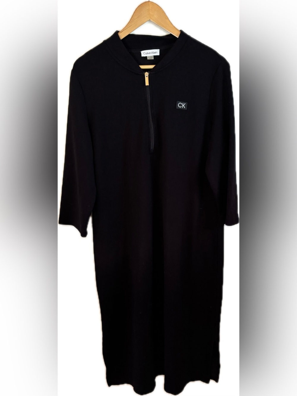 Calvin Klein Black Rayon Blend Dress